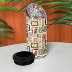 Aussie Birds Christmas La La Land 4 in 1 Can Cooler Tumbler Beige Vintage Stamp Edition - Aussie Hoodie