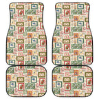 Aussie Birds Christmas La La Land Car Mats Beige Vintage Stamp Edition - Aussie Hoodie