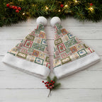 Aussie Birds Christmas La La Land Christmas Santa Hat Beige Vintage Stamp Edition - Aussie Hoodie