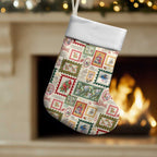 Aussie Birds Christmas La La Land Christmas Stocking Beige Vintage Stamp Edition - Aussie Hoodie