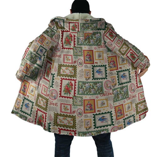 Aussie Birds Christmas La La Land Cloak Beige Vintage Stamp Edition - Aussie Hoodie