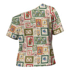 Aussie Birds Christmas La La Land Cross Shoulder Shirt Beige Vintage Stamp Edition - Aussie Hoodie
