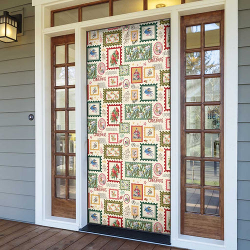 Aussie Birds Christmas La La Land Door Cover Beige Vintage Stamp Edition - Aussie Hoodie