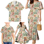Aussie Birds Christmas La La Land Family Matching Mermaid Dress and Hawaiian Shirt Beige Vintage Stamp Edition - Aussie Hoodie