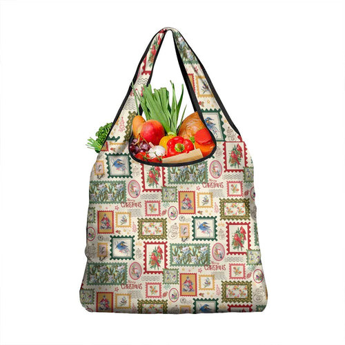 Aussie Birds Christmas La La Land Grocery Bag Beige Vintage Stamp Edition - Aussie Hoodie