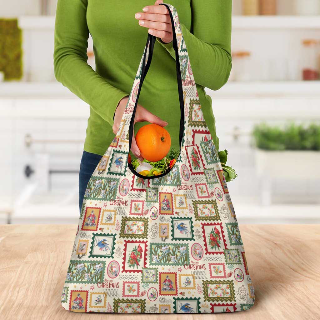 Aussie Birds Christmas La La Land Grocery Bag Beige Vintage Stamp Edition - Aussie Hoodie