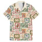 Aussie Birds Christmas La La Land Hawaiian Shirt Beige Vintage Stamp Edition - Aussie Hoodie