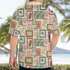 Aussie Birds Christmas La La Land Hawaiian Shirt Beige Vintage Stamp Edition - Aussie Hoodie