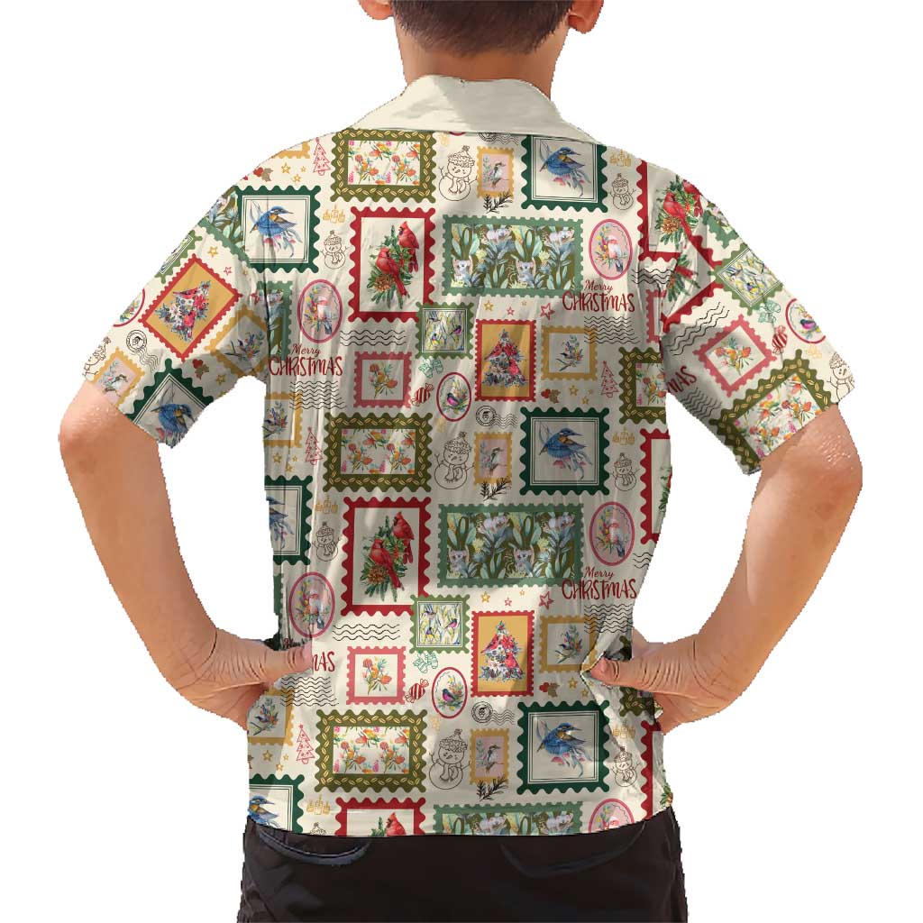 Aussie Birds Christmas La La Land Hawaiian Shirt Beige Vintage Stamp Edition - Aussie Hoodie