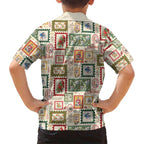 Aussie Birds Christmas La La Land Hawaiian Shirt Beige Vintage Stamp Edition - Aussie Hoodie