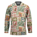 Aussie Birds Christmas La La Land Hockey Jersey Beige Vintage Stamp Edition - Aussie Hoodie