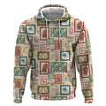 Aussie Birds Christmas La La Land Hoodie Beige Vintage Stamp Edition - Aussie Hoodie