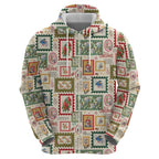 Aussie Birds Christmas La La Land Hoodie Beige Vintage Stamp Edition - Aussie Hoodie