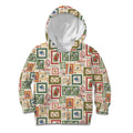 Aussie Birds Christmas La La Land Kid Hoodie Beige Vintage Stamp Edition - Aussie Hoodie