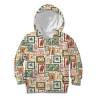 Aussie Birds Christmas La La Land Kid Hoodie Beige Vintage Stamp Edition - Aussie Hoodie