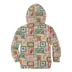 Aussie Birds Christmas La La Land Kid Hoodie Beige Vintage Stamp Edition - Aussie Hoodie