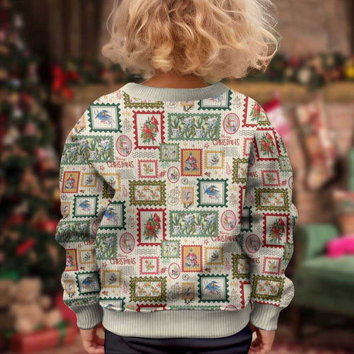Aussie Birds Christmas La La Land Kid Ugly Christmas Sweater Beige Vintage Stamp Edition - Aussie Hoodie