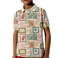 Aussie Birds Christmas La La Land Kid Polo Shirt Beige Vintage Stamp Edition - Aussie Hoodie
