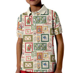 Aussie Birds Christmas La La Land Kid Polo Shirt Beige Vintage Stamp Edition - Aussie Hoodie