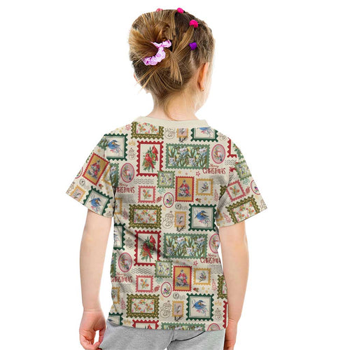 Aussie Birds Christmas La La Land Kid T Shirt Beige Vintage Stamp Edition - Aussie Hoodie