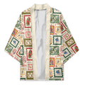 Aussie Birds Christmas La La Land Kimono Beige Vintage Stamp Edition - Aussie Hoodie
