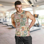 Aussie Birds Christmas La La Land Men Tank Top Beige Vintage Stamp Edition - Aussie Hoodie