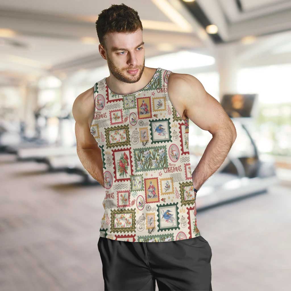 Aussie Birds Christmas La La Land Men Tank Top Beige Vintage Stamp Edition - Aussie Hoodie