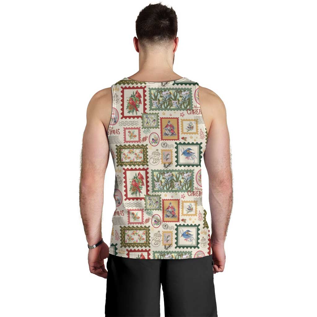 Aussie Birds Christmas La La Land Men Tank Top Beige Vintage Stamp Edition - Aussie Hoodie