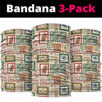 Aussie Birds Christmas La La Land Neck Gaiter Beige Vintage Stamp Edition - Aussie Hoodie