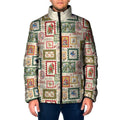 Aussie Birds Christmas La La Land Padded Jacket Beige Vintage Stamp Edition - Aussie Hoodie
