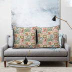 Aussie Birds Christmas La La Land Pillow Cover Beige Vintage Stamp Edition - Aussie Hoodie