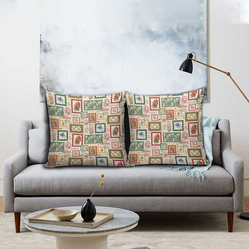 Aussie Birds Christmas La La Land Pillow Cover Beige Vintage Stamp Edition - Aussie Hoodie