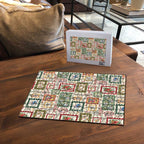 Aussie Birds Christmas La La Land Puzzle Beige Vintage Stamp Edition - Aussie Hoodie