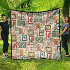 Aussie Birds Christmas La La Land Quilt Beige Vintage Stamp Edition - Aussie Hoodie