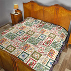 Aussie Birds Christmas La La Land Quilt Beige Vintage Stamp Edition - Aussie Hoodie