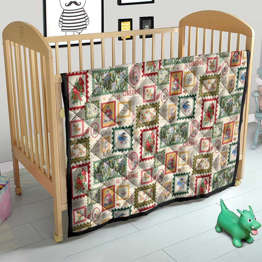 Aussie Birds Christmas La La Land Quilt Beige Vintage Stamp Edition - Aussie Hoodie