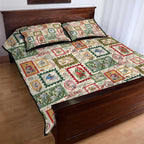 Aussie Birds Christmas La La Land Quilt Bed Set Beige Vintage Stamp Edition - Aussie Hoodie