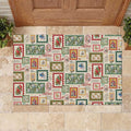 Aussie Birds Christmas La La Land Rubber Doormat Beige Vintage Stamp Edition - Aussie Hoodie