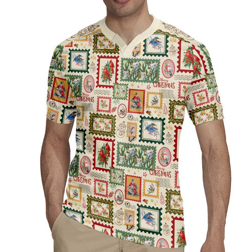 Aussie Birds Christmas La La Land Rugby Jersey Beige Vintage Stamp Edition - Aussie Hoodie