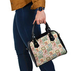 Aussie Birds Christmas La La Land Shoulder Handbag Beige Vintage Stamp Edition - Aussie Hoodie