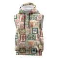 Aussie Birds Christmas La La Land Sleeveless Hoodie Beige Vintage Stamp Edition - Aussie Hoodie