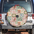 Aussie Birds Christmas La La Land Spare Tire Cover Beige Vintage Stamp Edition - Aussie Hoodie