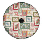 Aussie Birds Christmas La La Land Spare Tire Cover Beige Vintage Stamp Edition - Aussie Hoodie