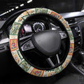 Aussie Birds Christmas La La Land Steering Wheel Cover Beige Vintage Stamp Edition - Aussie Hoodie