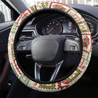 Aussie Birds Christmas La La Land Steering Wheel Cover Beige Vintage Stamp Edition - Aussie Hoodie