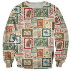 Aussie Birds Christmas La La Land Sweatshirt Beige Vintage Stamp Edition - Aussie Hoodie