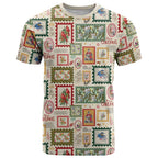 Aussie Birds Christmas La La Land T Shirt Beige Vintage Stamp Edition - Aussie Hoodie