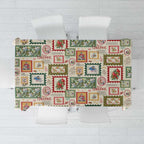Aussie Birds Christmas La La Land Tablecloth Beige Vintage Stamp Edition - Aussie Hoodie