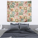 Aussie Birds Christmas La La Land Tapestry Beige Vintage Stamp Edition - Aussie Hoodie