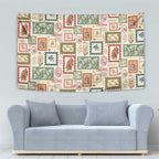 Aussie Birds Christmas La La Land Tapestry Beige Vintage Stamp Edition - Aussie Hoodie